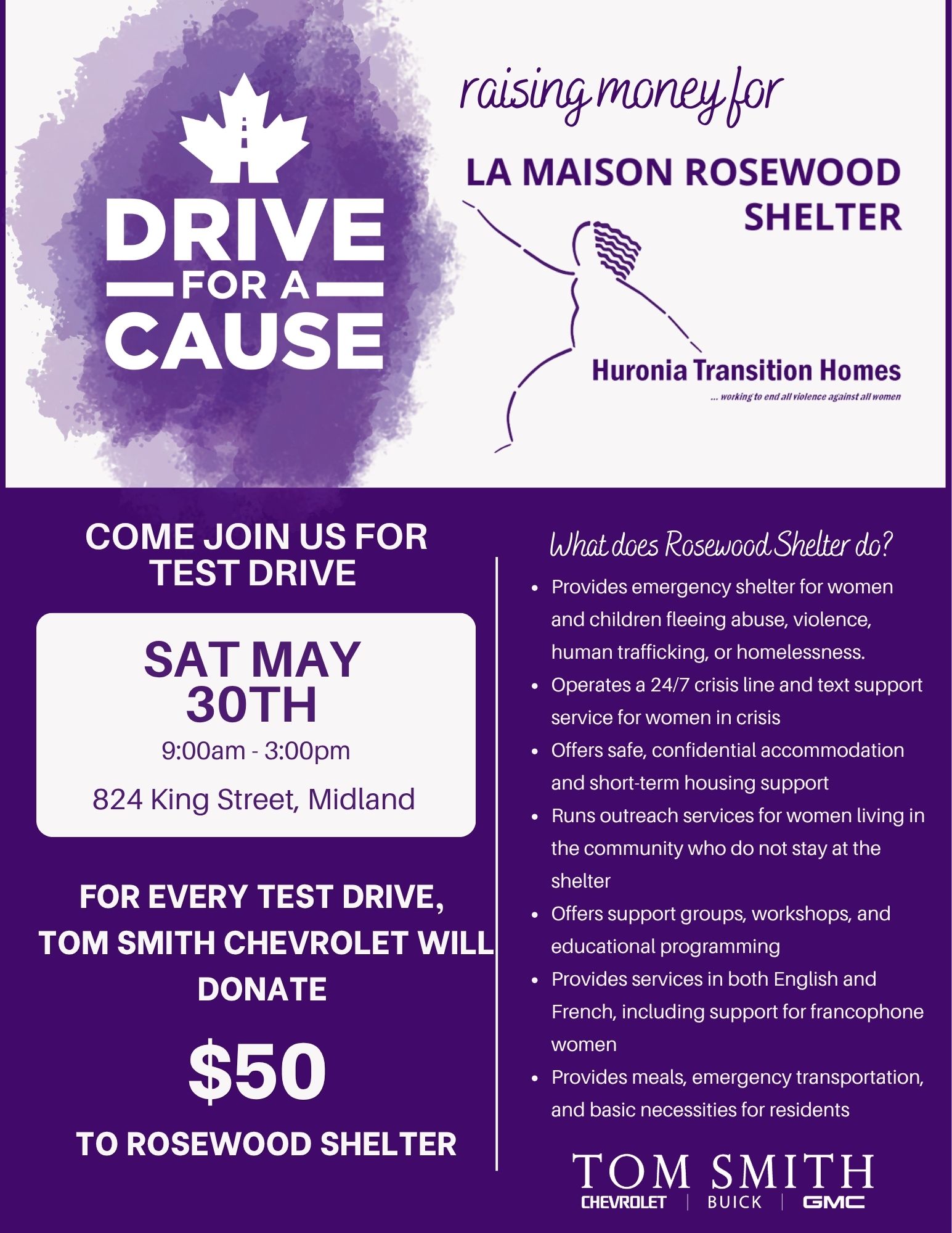 Drive for Cause for Rosewood Shelter
